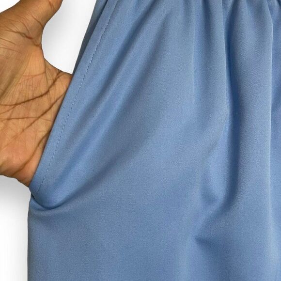 Alfred Dunner Pull On Pants Women's 10 Petite Light Blue Pockets Retro Business - Picture 9 of 13